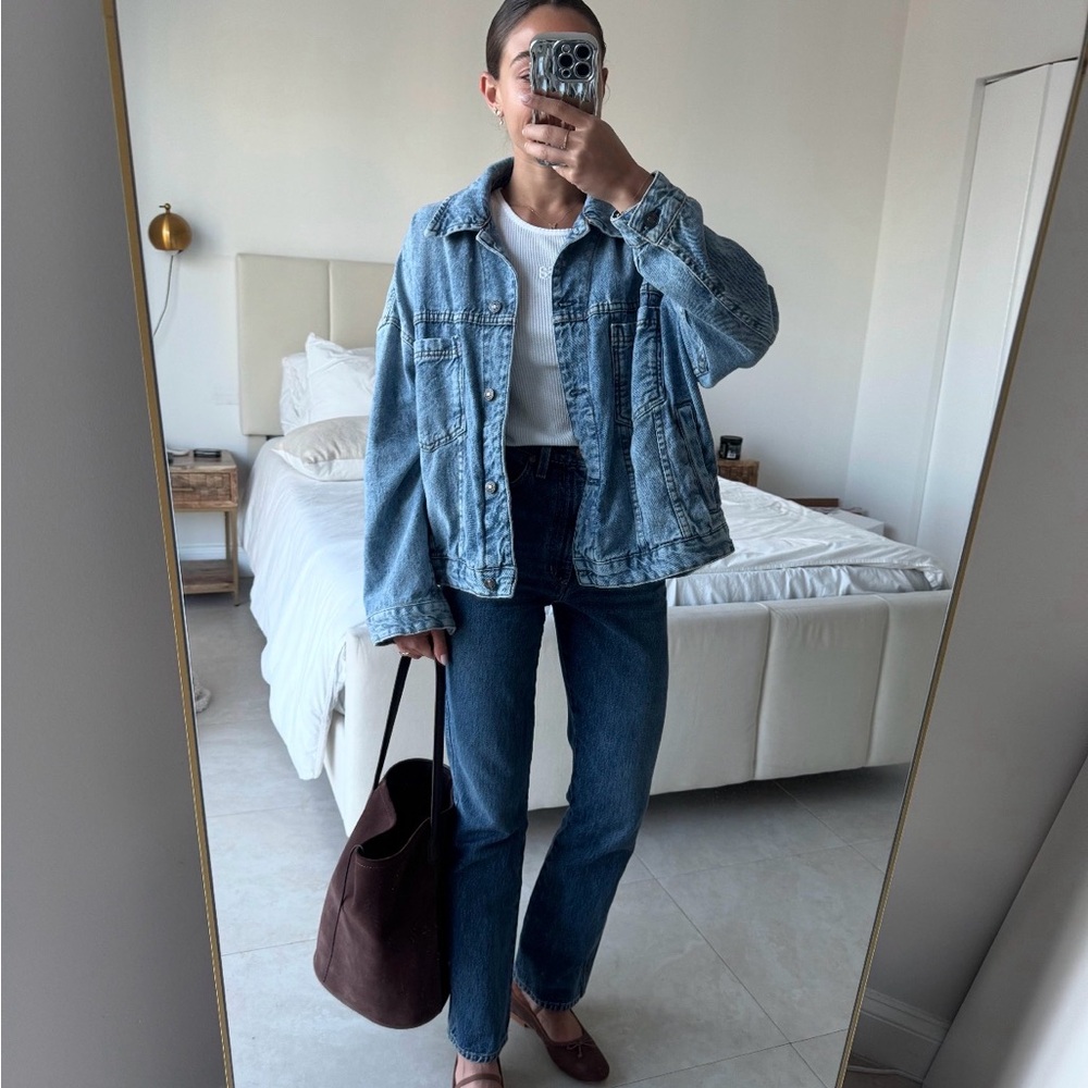 Oversized denim jacket